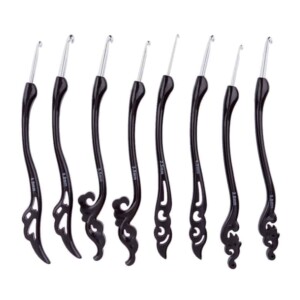 Deco Black Crochet Hook Set
