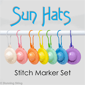 Sun Hats - Stitch Marker Set
