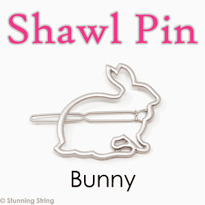Bunny Shawl Pin