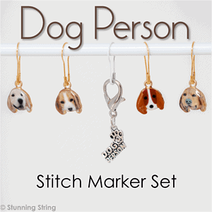 Dog Person Stitch Marker Set