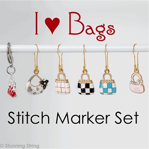 I ♥ Bags - Stitch Marker Set