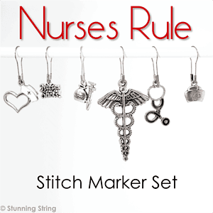 Nurses Rule! - Stitch Marker Set
