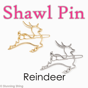 Reindeer Shawl Pin