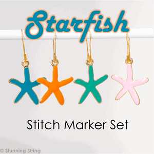 Starfish - Stitch Marker Set