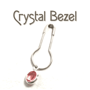 Crystal Bezel Locking Stitch Markers