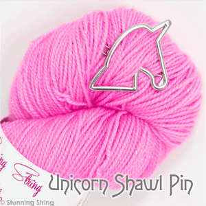Unicorn Head Shawl Pin