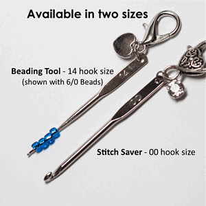 Silver Heart with Crystal Inlay Stitch Savers