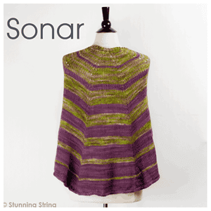 Sonar Aran Weight Shawl Kit