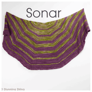 Sonar Aran Weight Shawl Kit