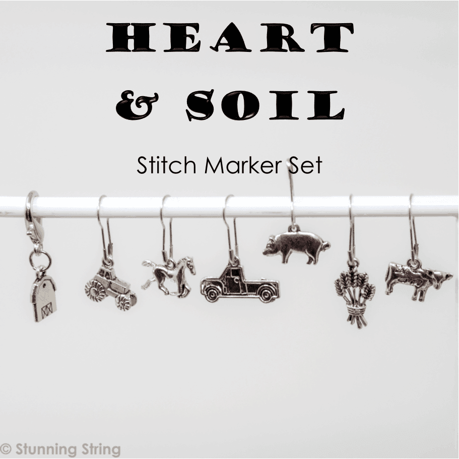 Silver Heart Stitch Marker