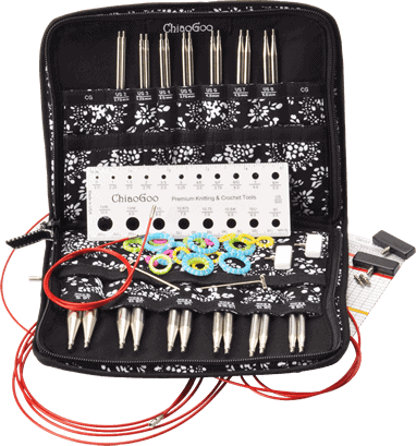 Chiaogoo Red Twist 5" Complete Interchangeable Set