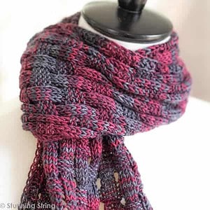 Flannel Check Scarf pattern - Image 3